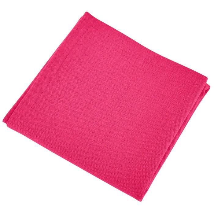 VENT DU SUD Lot de 12 serviettes de table YUCO - Rose fuchsia