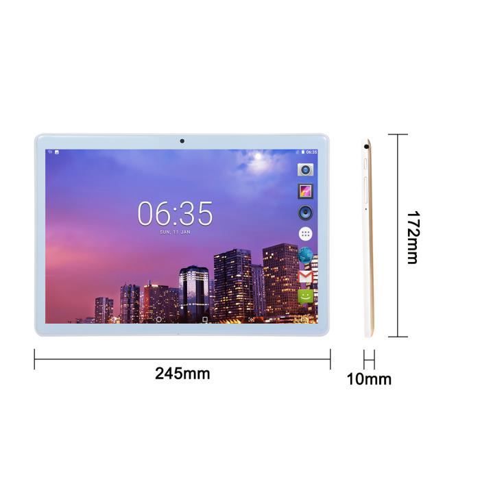  Tablette Tactile TP 3G 10,1 Pouces 4Go+64Go Dual2