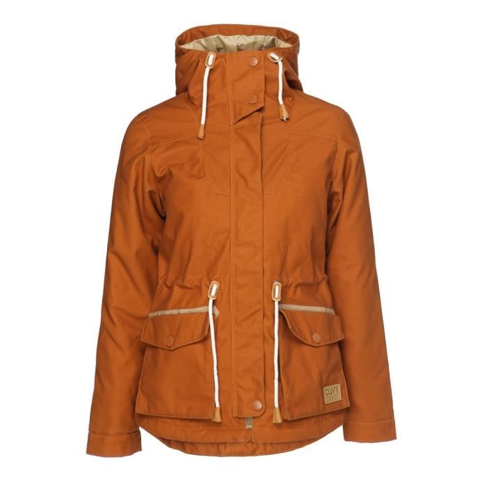 COLOURWEAR Veste Longue Adobe - Femme - Marron