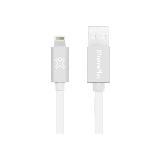 Xtreme Mac Câble LED Apple lightning plat (1,2m) Blanc