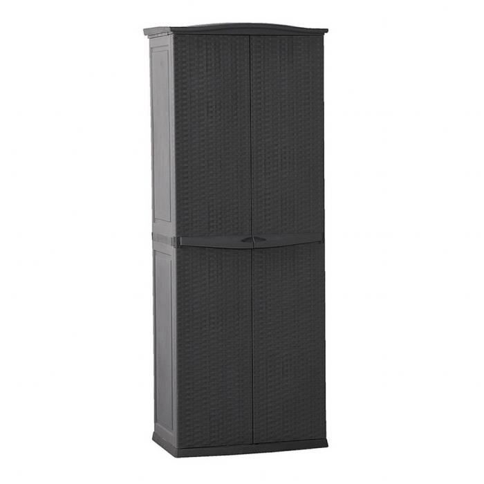 Keter Armoire de rangement pour patio Rotin Anthracite - Achat ... Keter Armoire de rangement pour patio Rotin Anthracite - Achat ...