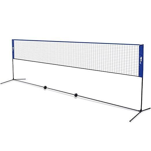 Filet Badminton Pliable - Hauteur Réglable - Portable Pour Volley, Tennis Ou Jeux Extérieur