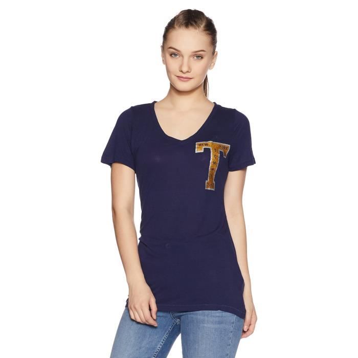 t shirt tommy hilfiger femme bleu
