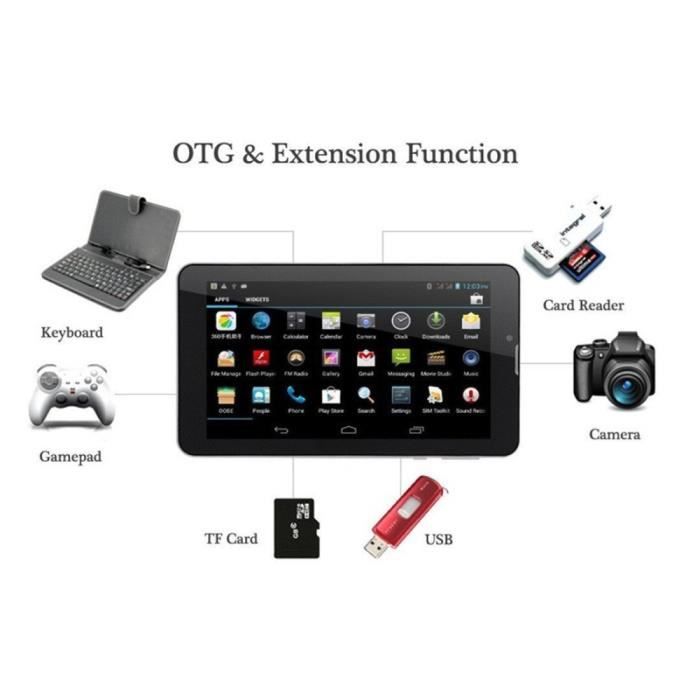Tablette Tactile 7 Pouces 3G Android 7.0 Quad2