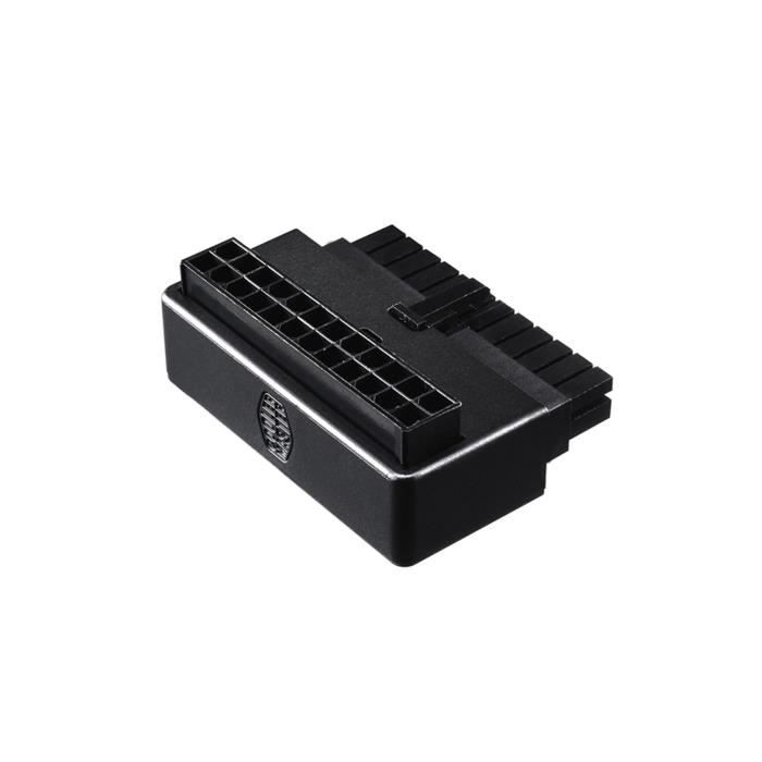 Cooler Master Case Acc - Adaptateur ATX 24 broches - Branchement câble d'alimentation à 90 degrés - sans condensateur