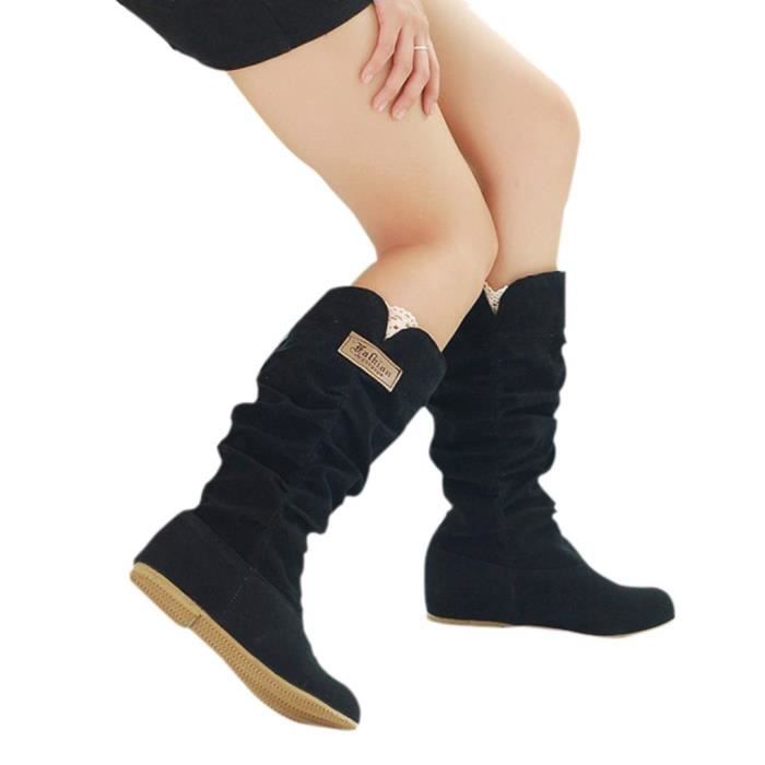 bottes plates femme