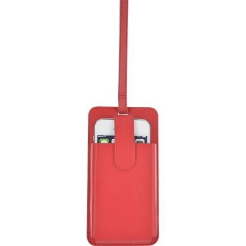 BIGBEN Etui de protection avec attache pour sac Iphone 5S - Rouge
