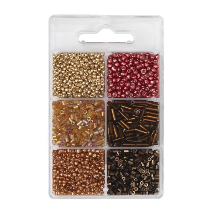 PANDURO Perles rocailles cuivrées