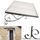 Auvent marquise de porte en fer design rétro 80X15