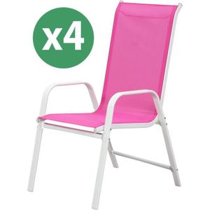 Chaise de jardin rose - Achat / Vente pas cher Chaise de jardin rose - Achat / Vente pas cher