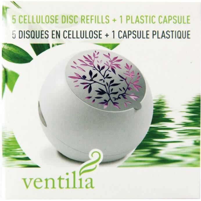 Recharge diffuseur huiles essentielles Ventilia - lot de 5