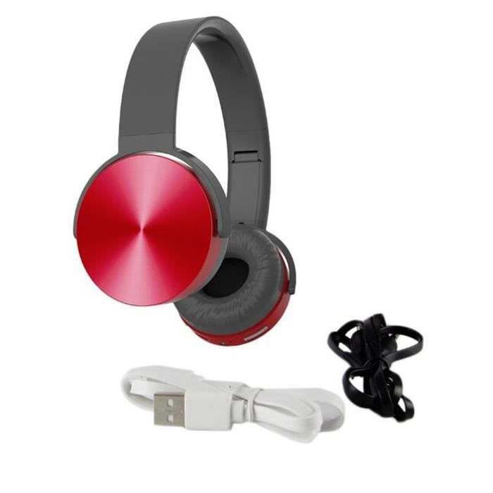 écouteurs Stéréo Bluetooth Extra Graves Pliants Et Sans Fil à Double