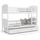 LIT SUPERPOSE MATEO 190x90 BLANC livré avec 2 somm
