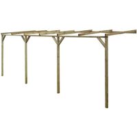 TONNELLE - BARNUM vidaXL Pergola Murale Bois Arche de Jardin Arceau TONNELLE - BARNUM vidaXL Pergola Murale Bois Arche de Jardin Arceau