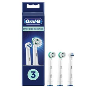Brossettes pour brosses ? dents électriques - ORAL-B Kit orthodontique OD17 Pack de 3 Porteurs d'appareils dentaires