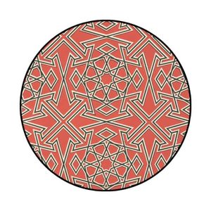 TAPIS tapis ethnique rond φ40cm tapis berbere tapis géom