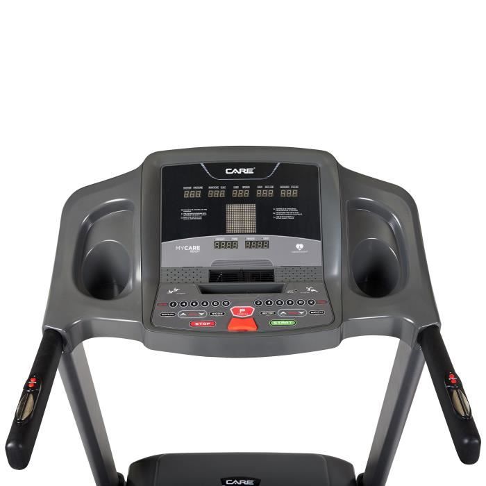 CARE Tapis de course Fast Runner - Inclinaison sur 15 niveaux et 80 programmes