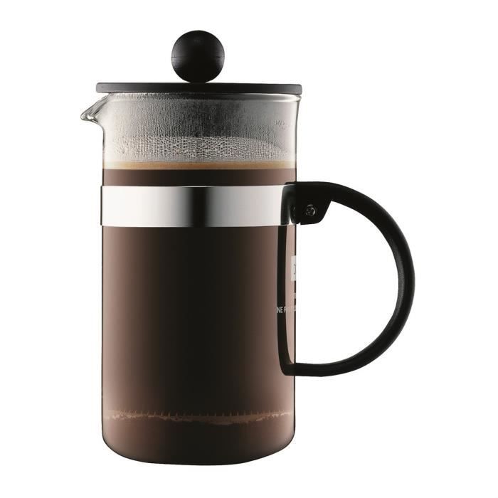 BODUM BISTRO Cafetière piston 3 tasses/0,35L noir