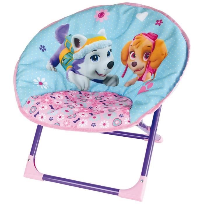 Fun House Pat Patrouille fille siege lune pliable pour enfant
