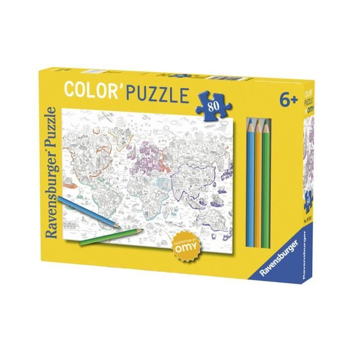 RAVENSBURGER Puzzle 80 pcs Atlas OMY