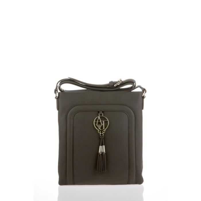 ARMANI JEANS - Sac Bandoulière Gris - Femme