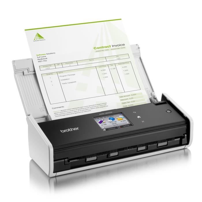 Brother Scanner de documents ADS-1600W USB 2.0 - Wifi - Recto/Verso - A4