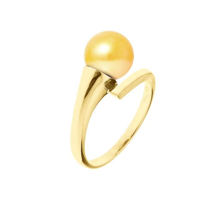 PERLINEA Bague Perle de Culture et Or Blanc 375° Femme