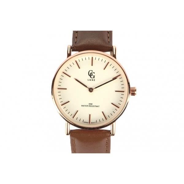 MONTRE Montre Femme Bracelet Cuir Marron Nelsy