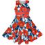 Sunny Fashion Robe Fille Chapeau Rouge Fleur été Plage Partie 4 12 Ans