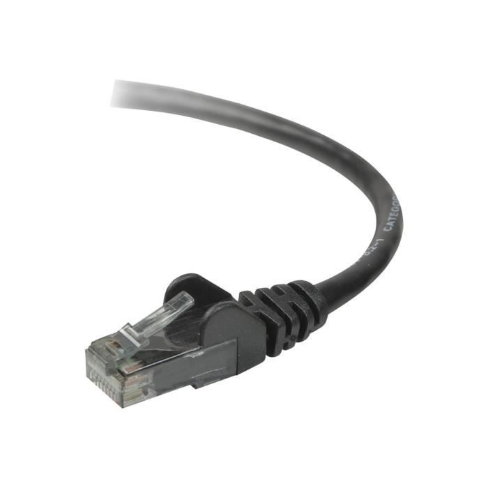 BELKIN Cordon de raccordement High Performance - RJ-45 (M) pour RJ-45 (M) - 1 m - UTP - CAT 6 - Noir