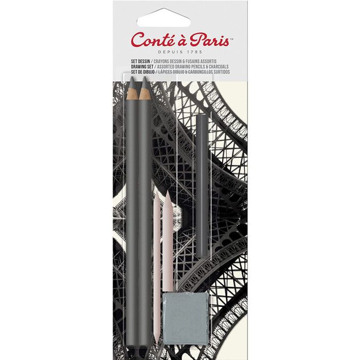 CONTE A PARIS Set dessin sur carte