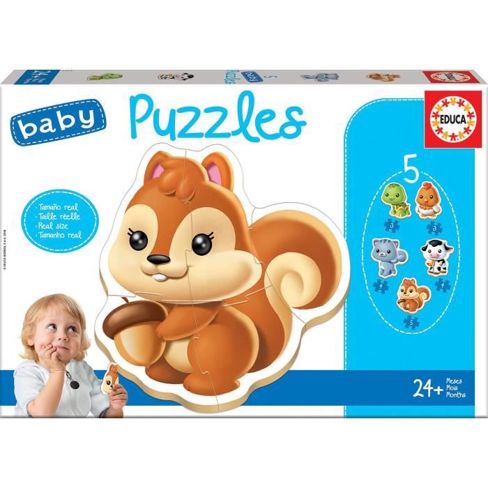 EDUCA Baby Puzzles Animaux