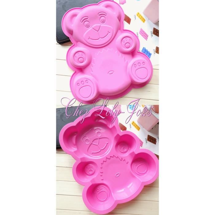 Moule Silicone Ourson 3D Eastuy - Pour Chocolat, Savon, Bougies, Glaçons - Résistant -104°F à +446°F - Food Safe