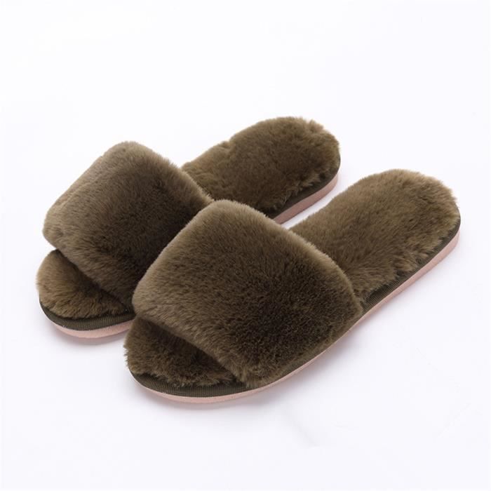 noir Nouvelle Qualité Supérieure Couleur Rose Chaussons Taille Plus Coton vert Arrivee Peluche 35 40 De Hiver Femme Grande blanc Chaussure U0gFfq