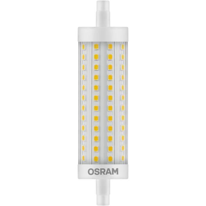 osram ampoule crayon led 118 mm r7s 15 w équivalent à 125 w blanc
