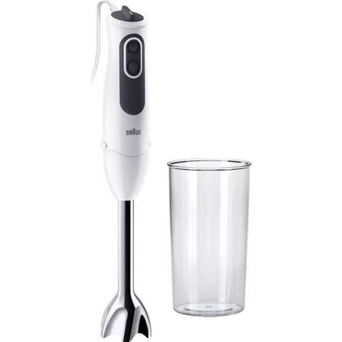 BRAUN MQ3100WH Mixeur plongeant Smoothie Plus Blanc