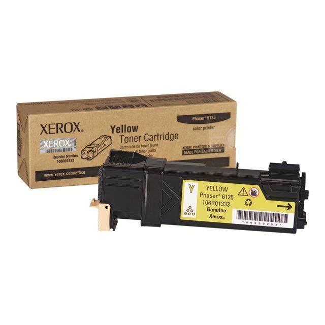 XEROX Cartouche de toner Phaser 6125 - Jaune - 1000 pages - Pack de 1