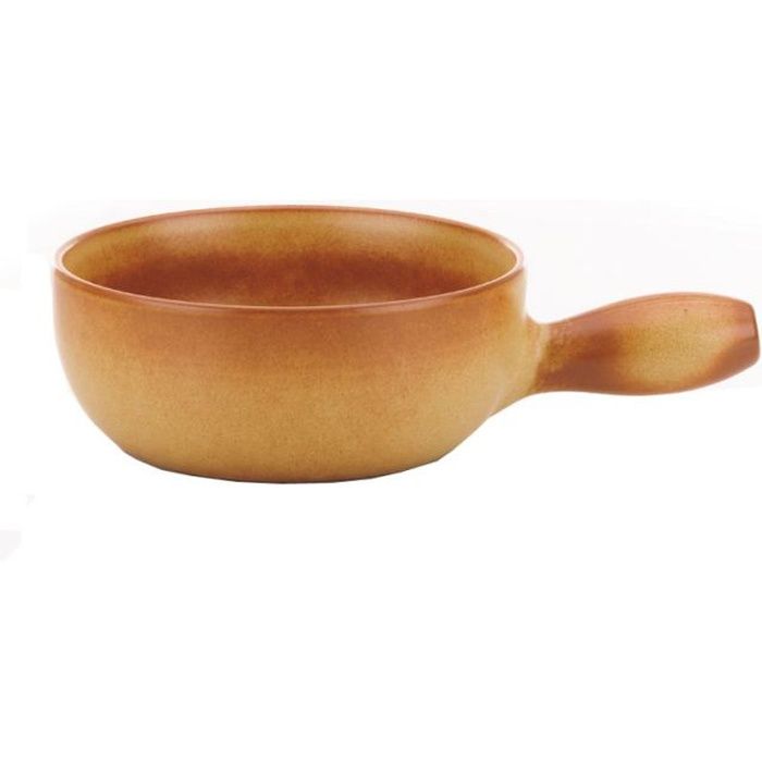 Kisag LENK Caquelon à Fondue Au Fromage Pour 4 à 6 Personnes, 20 Cm, 2 L, Casserole En Fonte émaillée Avec Poignée Latérale, Casserole à Fondue Au Fromage Et Tous Types