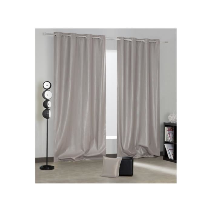 Linder 0523 //19//377FC Rideau Simili Cuir Noir Oeillets 135 x 260 cm Linder 0523 //19//377FC Rideau Simili Cuir Noir Oeillets 135 x 260 cm