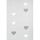 Paire de Vitrages Droits Motifs Double Coeurs Gris