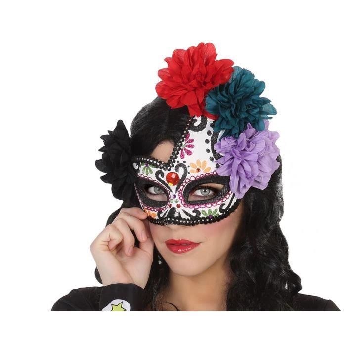 Masque fleurs Halloween Adultes Femmes