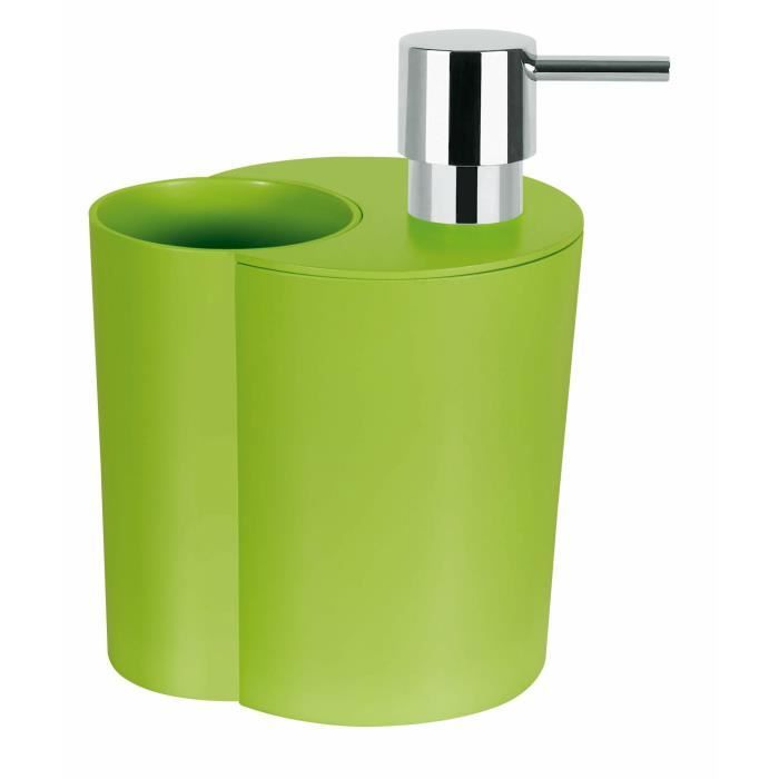 SUN&MOON Gobelet et Distributeur de savon - 17x12x10cm - Vert Kiwi