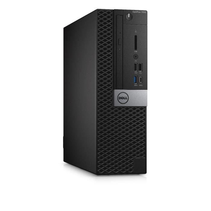Dell OptiPlex 7050 - SFF -PC de bureau-RAM 8 GO- 1 x Core i5 7500 / 3.4 GHz-SSD 256 Go-HD Graphics 630
