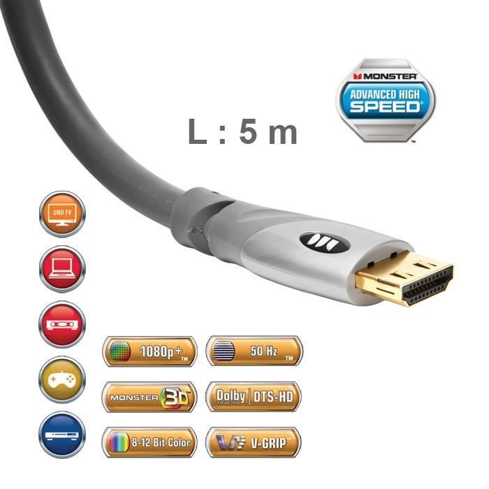 Cable HDMI 20 UHD Monster Gold 5 m
