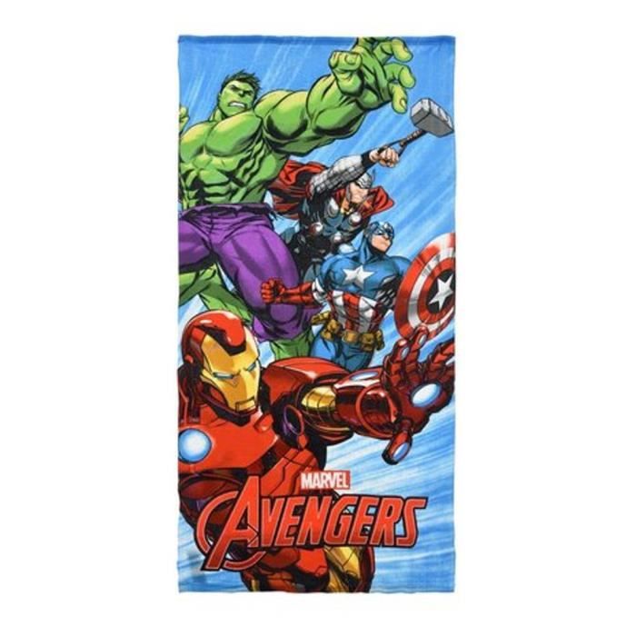 Serviette De Plage Les Avengers En Avant Microfibre