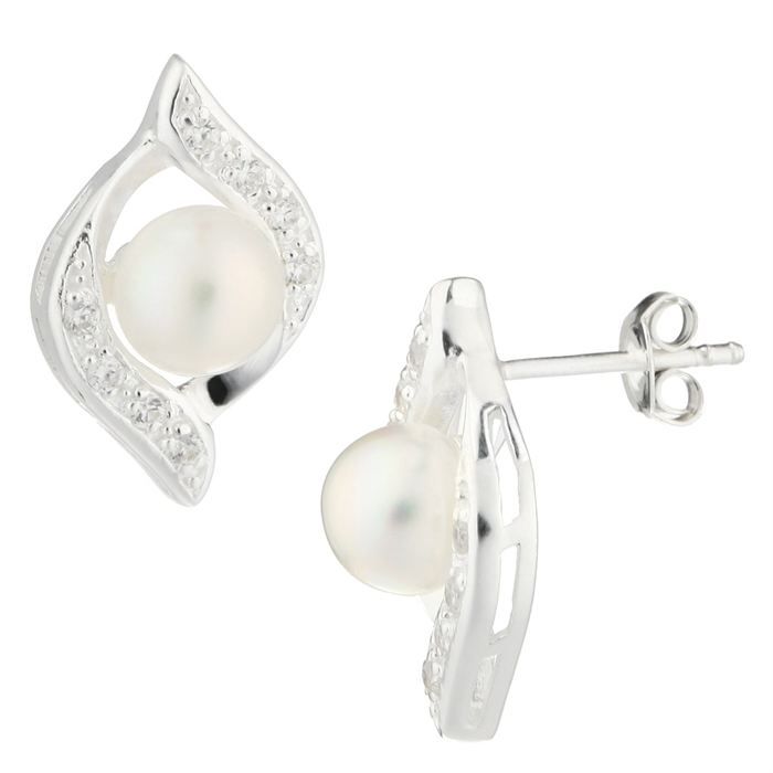 NACRE DE PERLE Boucles d'Oreilles Femme