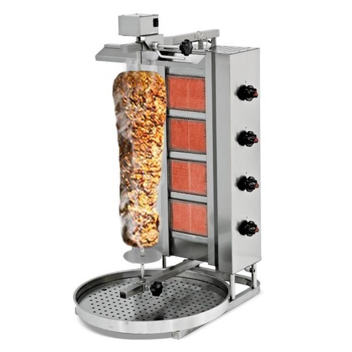 EQUIPEMENTPRO - MACHINE À KEBAB GAZ PROFESSIONNELLE - 80 KG - 12 KW ...