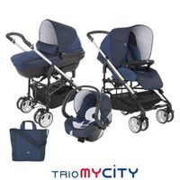 POUSSETTE CHICCO Poussette combinée 3 en 1 TRIO MYCITY Deep POUSSETTE CHICCO Poussette combinée 3 en 1 TRIO MYCITY Deep