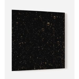 Fond de hotte "Bulles de champagne noires"