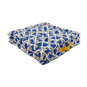 Coussin de sol 100% coton imprimé DJIBOUTI 40x40cm - Jaune Coussin de sol 100% coton imprimé DJIBOUTI 40x40cm - Jaune